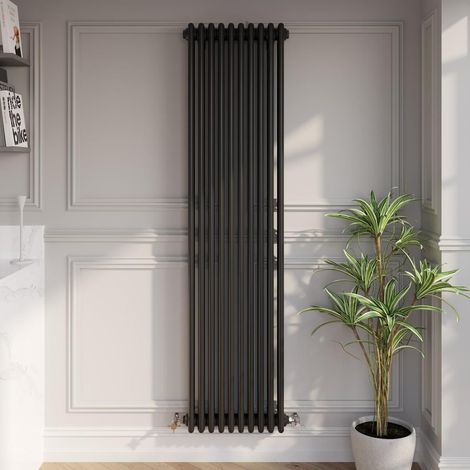 Traditional Black Collosseum Column Radiators Vertical Horizontal 1800 x 470mm Triple Column Vertical (1/5)