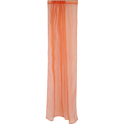 Voilage de fenêtre pour chambre et balcon, rideau décoratif orange, traitement de fenêtre occultant. (1/5)