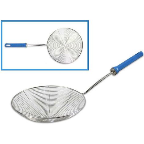 TrAdE Shop Traesio - Schiumarola A Rete Acciaio Per Fritti Frittura Utensili Da Cucina 20 Cm 66274 - (1/3)