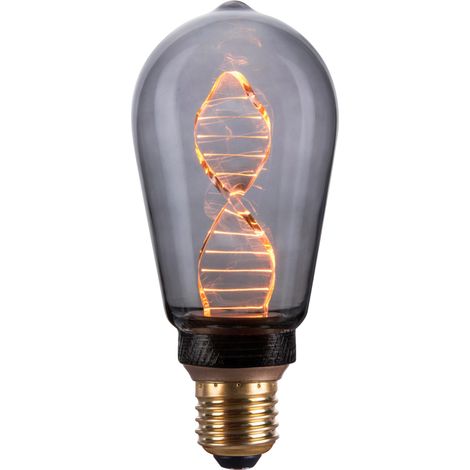 Bombilla LED decorativa ST64 tipo pilar ahumada E27 3,5 W 60 lm Pantalla de rosca WW adicional DecoVintage 317681 Polux (1/3)
