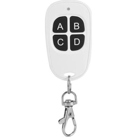 Telecomando universale per porta da garage, trasmettitore wireless a 4 canali da 433 MHz, compatibile con il codice di apprendimento Crezuo 1527.-Crezuo