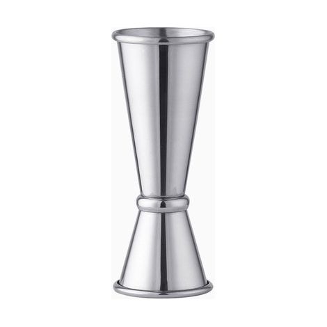Misurino per cocktail, doppio misurino 25 ml/50 ml, misurino per shot, accessorio ideale per barman, acciaio inox (1/2)