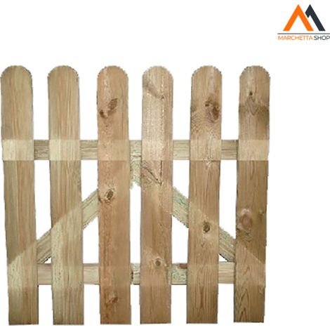 CANCELLO IN LEGNO 'LAMELLE' cm. 100 x h.100 - 6 lamelle 15 x
