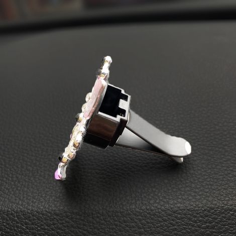 2 Schmetterlings-Auto-Lufterfrischerclips, Luftdiffusor-Dekor, Strass-Kristall-Autoaccessoire, Fragonard (1/5)