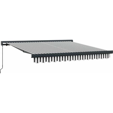 Maison Exclusive - Markise Einziehbar Anthrazit und Weiß 3x2,5 m