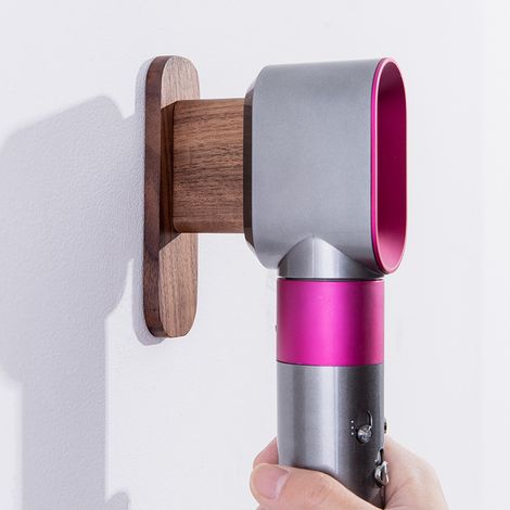 Pour le support mural du ventilateur Dyson curly hair bar, fournir un support de stockage complet (curly hair bar + Winder) (1/2)