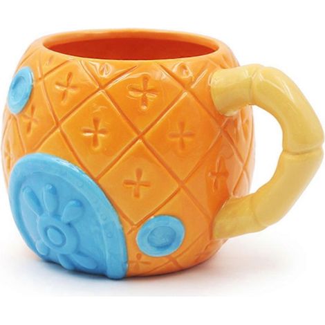Kaffeetasse in Fruchtform, Ananas-Tasse aus Keramik, Wasserbecher für Zuhause oder Büro