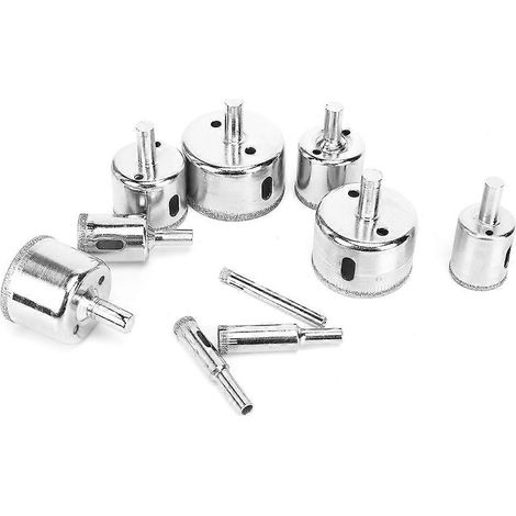 10-teiliges Diamant-Lochsägen-Set aus Hochleistungs-Schnellstahl, Handwerkzeug, Hardware-Zubehör, 6–50 mm