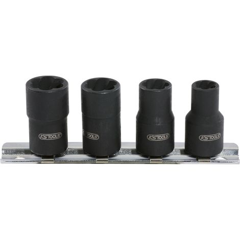 KS Tools 3/8 Spiral-Profil-Stecknuss-Satz, 4-tlg., 8-13 mm (1/2)