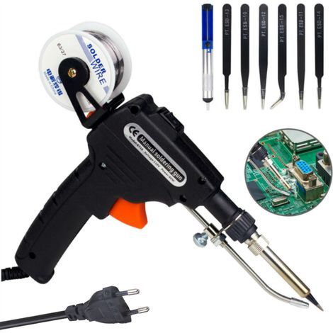 Automatic Soldering Gun - Fast Heating Anti-Scald Soldering Iron, Electrical Maintenance Kit - Optimal Safety (1/5)