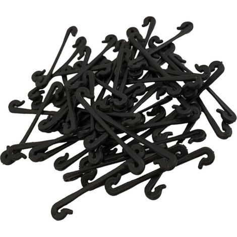 50 pièces en plastique plantes Clips plante mur d'escalade auto-adhésif fixateur tomate Support Clips raisin support maille attaches Clips (1/5)