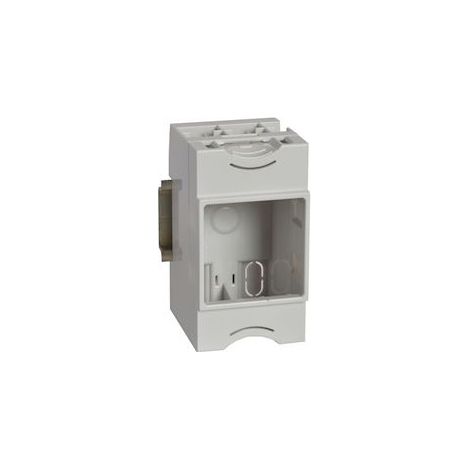 Support universel modulaire pour montage appareillage Mosaic 2 modules sur rail LEGRAND 412950 (1/4)