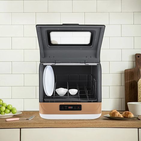 Lave-vaisselle portable Lave-vaisselle de plan de travail Mini lave-vaisselle 800W