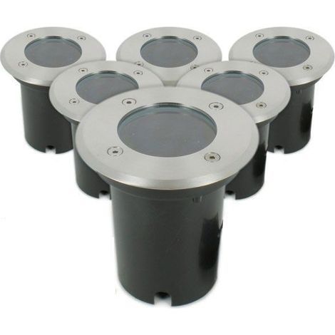 Lot de 6 spots encastrable de sol ARUM LIGHTING CANYON - INOX 304 - GU10 - IP67