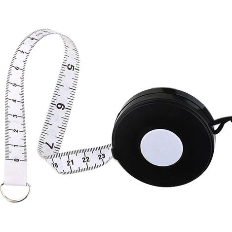 Ruban à mesurer souple, Ruban à mesurer double face pour la couture, la confection de vêtements, la perte de poids, la mesure de la taille, règle rétractable 205cm/80Inch (1/5)