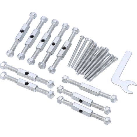 Kit réparation boîte électrique 86 avec entretoises vis clé en acier alliage pour prise interrupteur murale 10 entretoises 10 vis 1 clé (1/5)