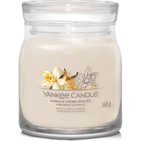 Yankee Candle - Moyenne bougie Crème brulée à la vanille (1/4)