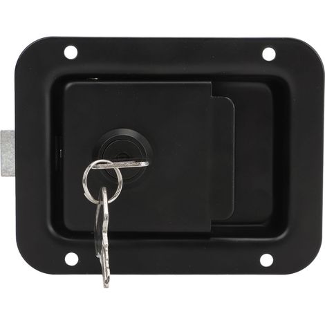 Verrou de porte à loquet pour remorque, poignée robuste et fiable avec clés, pour camping-cars, camions et caravanes, style élégant, boîte à outils. (1/5)