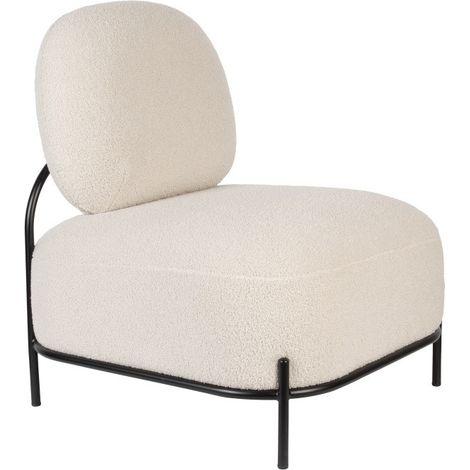 Fauteuil tissu, Fauteuil déco Polly - Boite à design Beige en Fabric, BOITE A DESIGN (1/5)