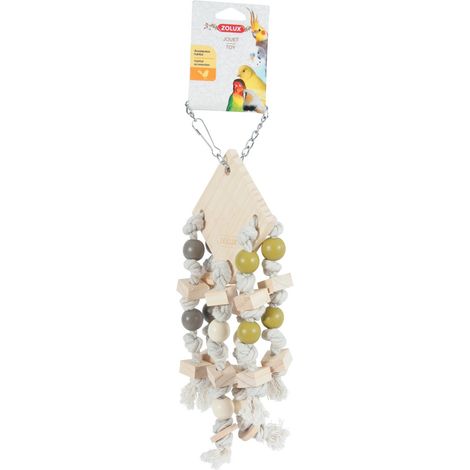 PERROQUETS JOUETS AVEC 6 FICHES EN COTON, FICHES COLORÉES ZOLUX (1/3)