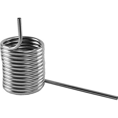 Serpentín de refrigeración de cerveza de CNS, d14 cm, cilíndrico, ejecución: ala derecha (1/2)