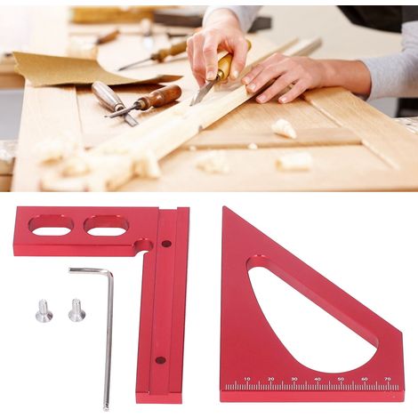 règle triangulaire de traçage pour la menuiserie (1/5)