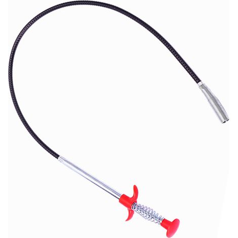 Débouchage de Drain 4 Griffes Déboucheur Toilette Douche Salle de Bain Fil d'Acier Efficace 0.6m/23.6in (1/5)