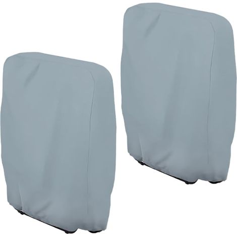 2x Housse de chaise pliantes - Housse de chaise de jardin - Housse pour chaises imperméable - Housse de protection résistante aux intempéries - Mobili (1/5)