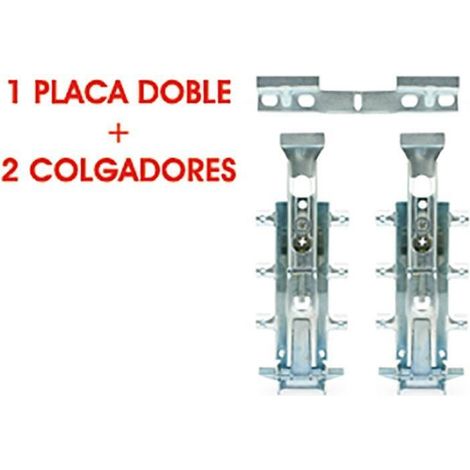 ITALIANA FERRAMENTA spider juego colgador oculto zincado. con placa. (1/2)