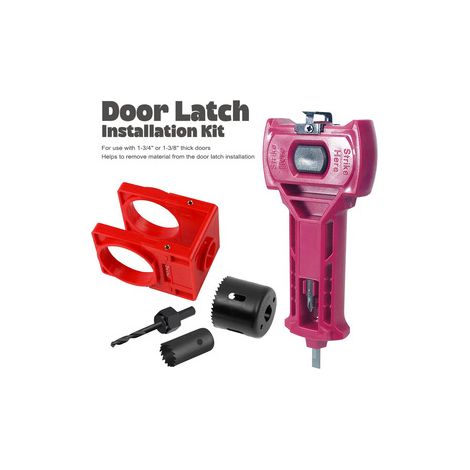 Kit complet de perçage pour serrure à billes et mortaisage de targette – Outil d’installation pour porte en bois – Idéal pour bricoleur et menuisier (1/5)