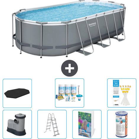Bestway Power Steel Oval - 549x274x122 cm - 8-teilig S556