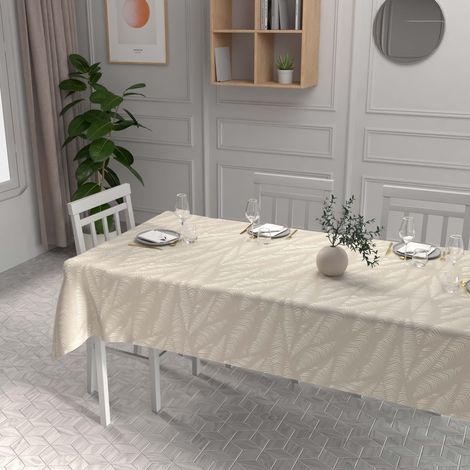 Nappe imprimée anti-tâches rectangle 140x200 cm LUMINIS, par Soleil d'Ocre
