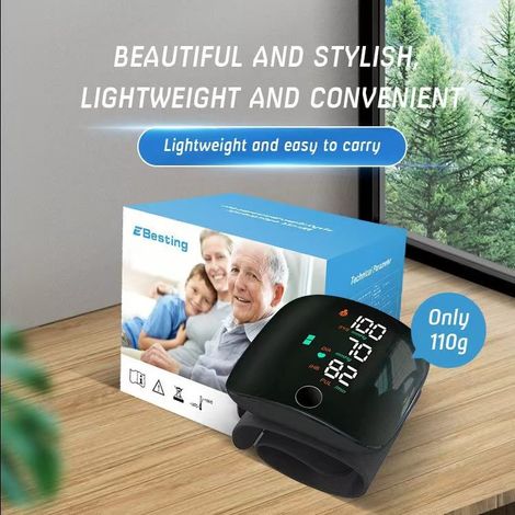 Automatische Blutdruckmessgeräte für das Handgelenk ermöglichen genaue Messungen und verfügen über eine Funktion zur Überprüfung des Manschettensitzes.