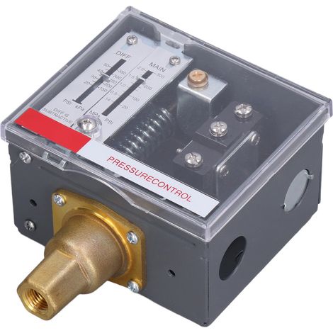 LEFOO LF56 Druckschalter, einstellbarer Druckregler für Flüssigkeiten und Dampf, NPT1/4‑18 SPDT (1/5)
