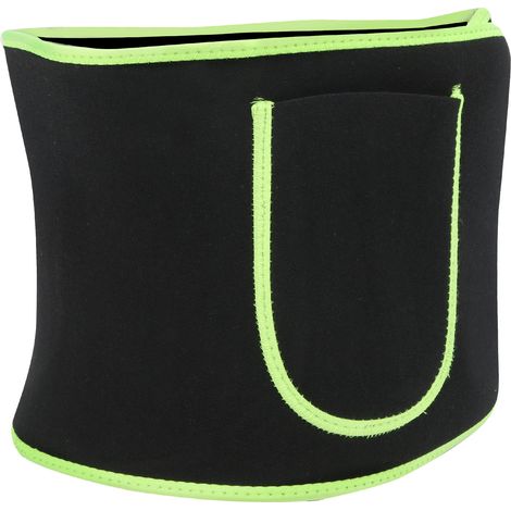 Ceinture de protection lombaire élastique en néoprène SBR, nylon et polyuréthane, idéale pour le sport et la course à pied (taille M). (1/5)