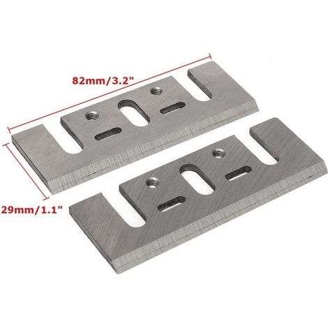 2Pcs Electrique Raboteuse Lame de Rabot HSS Rechange 82x29x3mm Pr Makita 1900B, (1/3)