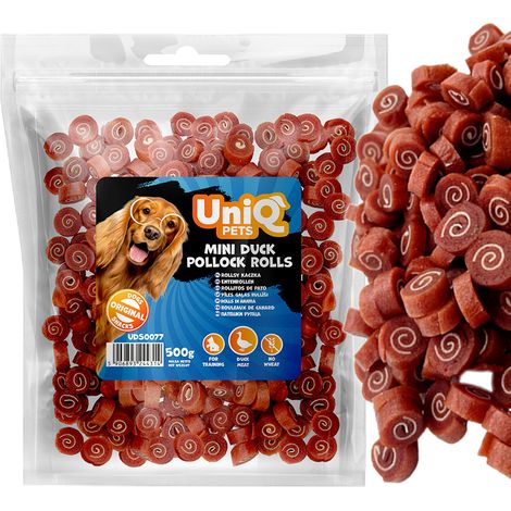 Uniq Pets Kausnacks für Hunde, 500 g Entenrollen (1/4)