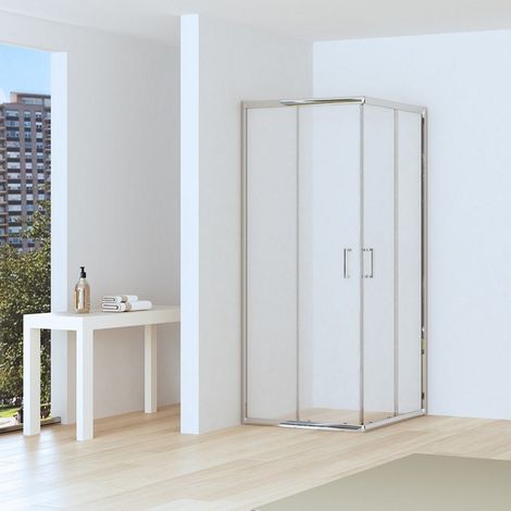 Box doccia 70x90 altezza 170cm vetro anticalcare trasparente CHIARA EDGE-Q kamalu