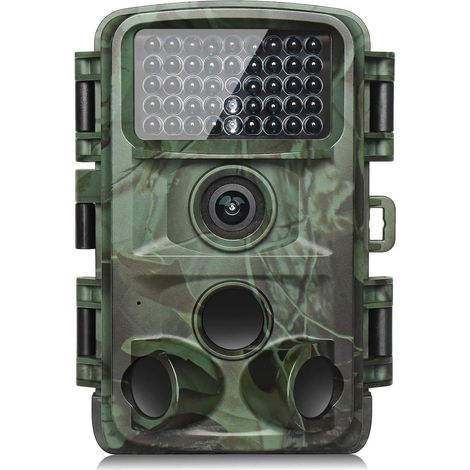 Caméra Faune Sauvage Caméra De Chasse 6K 72mp, Photo Nocturne Multifonction, Moniteur D'observation des Animaux en Plein Air, Étanche IP66 Surveillance Fiable Précise(with 64GB Card) (1/5)