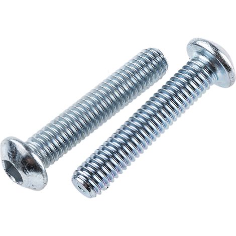 Vis à six pans creux, M6 x 30mm, tête Vis bombée à tête creuse hexagonale, en Acier ( Prix pour Boîte de 50 )