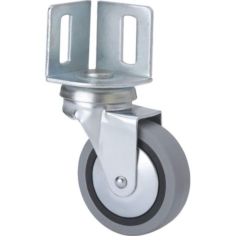 rueda giratora pletina angular 16bsr40-pgi poliamix-goma gris eje liso (1/2)