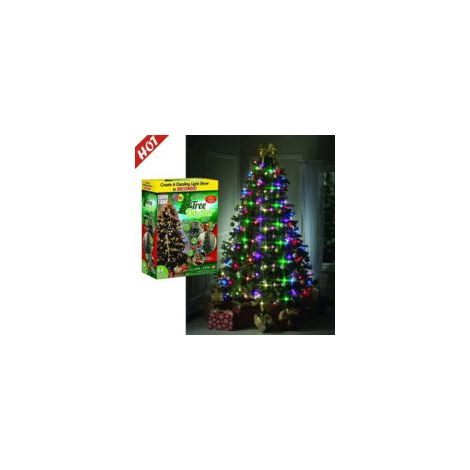 Weihnachtsbaum-Lichtershow, Aufbau in wenigen Minuten: Platzieren Sie den Lichtring oben am Weihnachtsbaum und richten Sie die Glühbirnen senkrecht aus.
