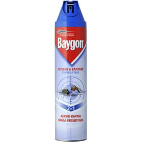 MOSCHE E ZANZARE BAYGON SPRAY 400 ML- S.C.JOHNSON ITALY- 12,0 pz