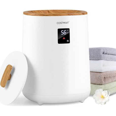 COSTWAY Scalda Asciugamani per Bagno, Scaldabiancheria Grande da 18 L con Schermo LED e Spegnimento Automatico, Secchio Portatile per Asciugamani Caldi per Asciugamani, Accappatoi e Coperte (1/5)