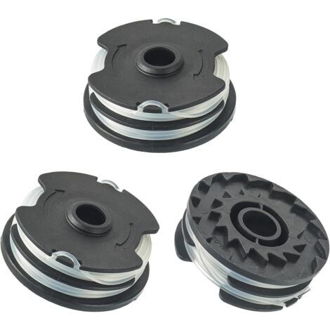 Bobine Fil Nylon, de fil de rechange pour LIDL Parkside tondeuse à gazon PRT 550 A1, A3 PRTA 20-Li A1, B2, C3 Pièces de Rechange Coupe Bordure(3 bobines de fil) (1/5)