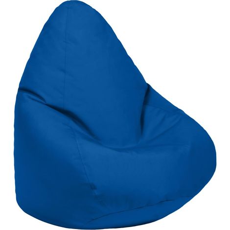 Loft 25 - Kinder-Sitzsack-Gaming-Stuhl für das Wohnzimmer, wasserabweisender Kinder-Pouf-Sitz, Indoor-Spiel-Pouf-Stuhl, Outdoor-Spielmöbel für Kinder - Marokkanisch Blau (Sitzsack) (1/5)