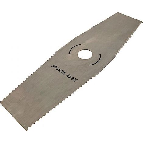 Disco per Decespugliatore universale a 2 Denti Seghettati Taglio Ø305mm (1/5)