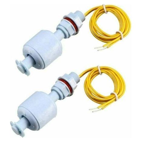Set of 2 float switches for water level sensors – Cable length 40 cm – Thread 10 mm – For pump tanks (1/5)