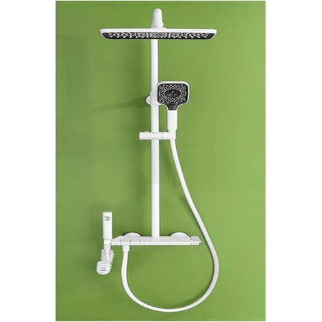 Ensemble de douche mitigeur thermostatique intelli Ensembles de robinets de douche de salle de bains à affichage numérique, accessoires de salles de bains Le débit d'eau produit de l'électricité, ense (1/5)