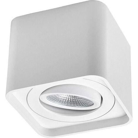 Porta Faretto Orientabile Supporto Portafaretto Da Soffitto Esterno Bianco P34b1